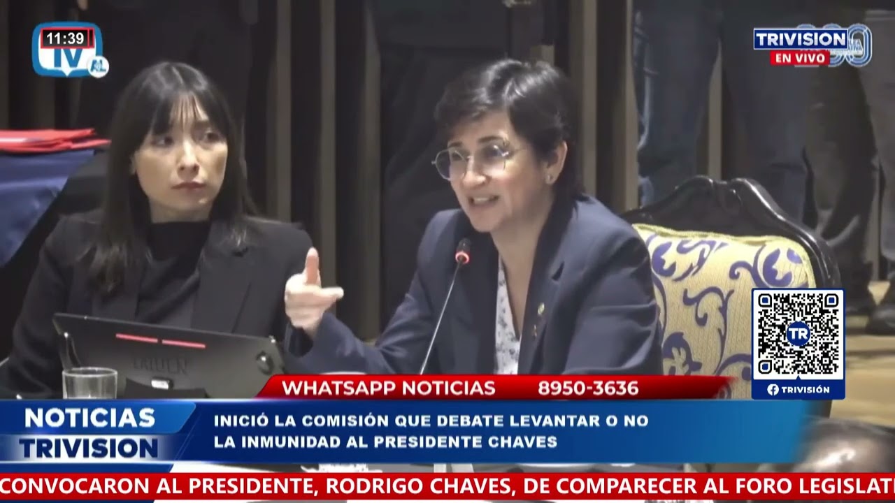 Fiscal General Carlo Díaz comparece en comisión sobre inmunidad del Presidente Rodrigo Chaves.