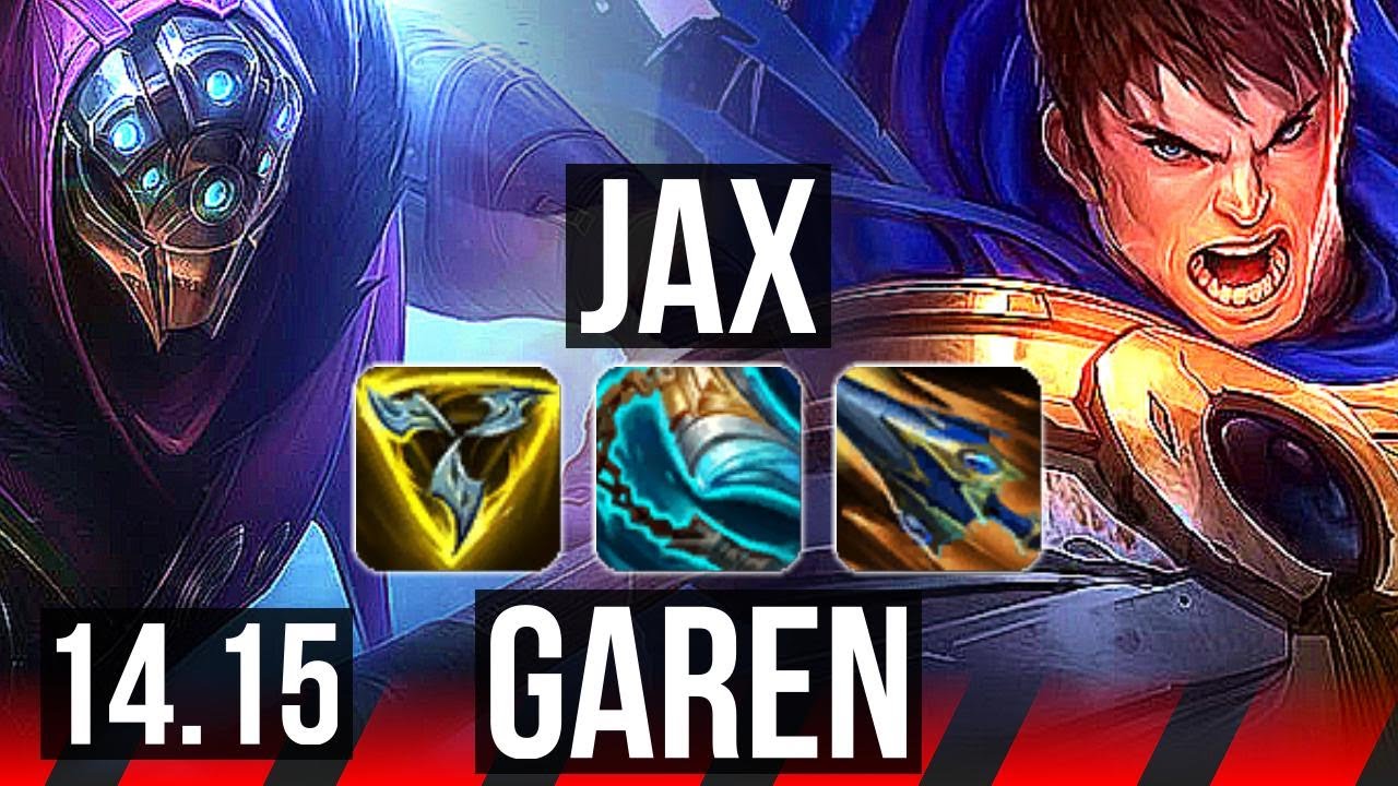 JAX vs GAREN (TOP) | 72% winrate, 10 solo kills, Dominating | EUW Master | 14.15