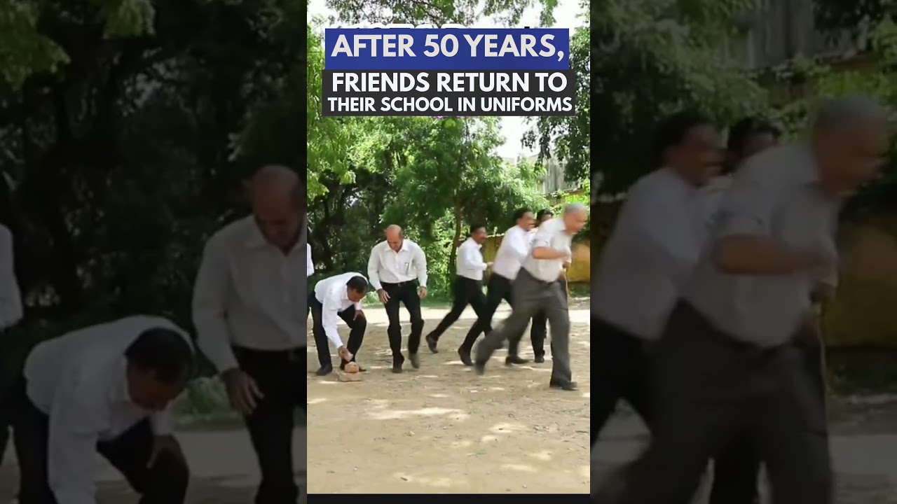 ДО СЛЕЗ! Друзья вернулись в школу в форме спустя 50 лет #вирусное #обязательнокпросмотру #школа #...