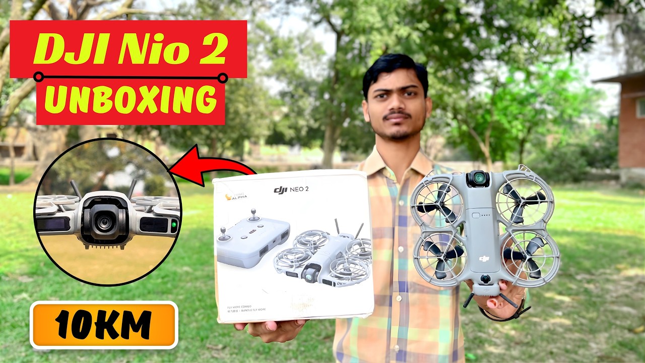 DJI Nio 2 Drone Unboxing 😍 | 3 Battery Combo Pack | Camera, Battery, Gps, Return To Home Everything