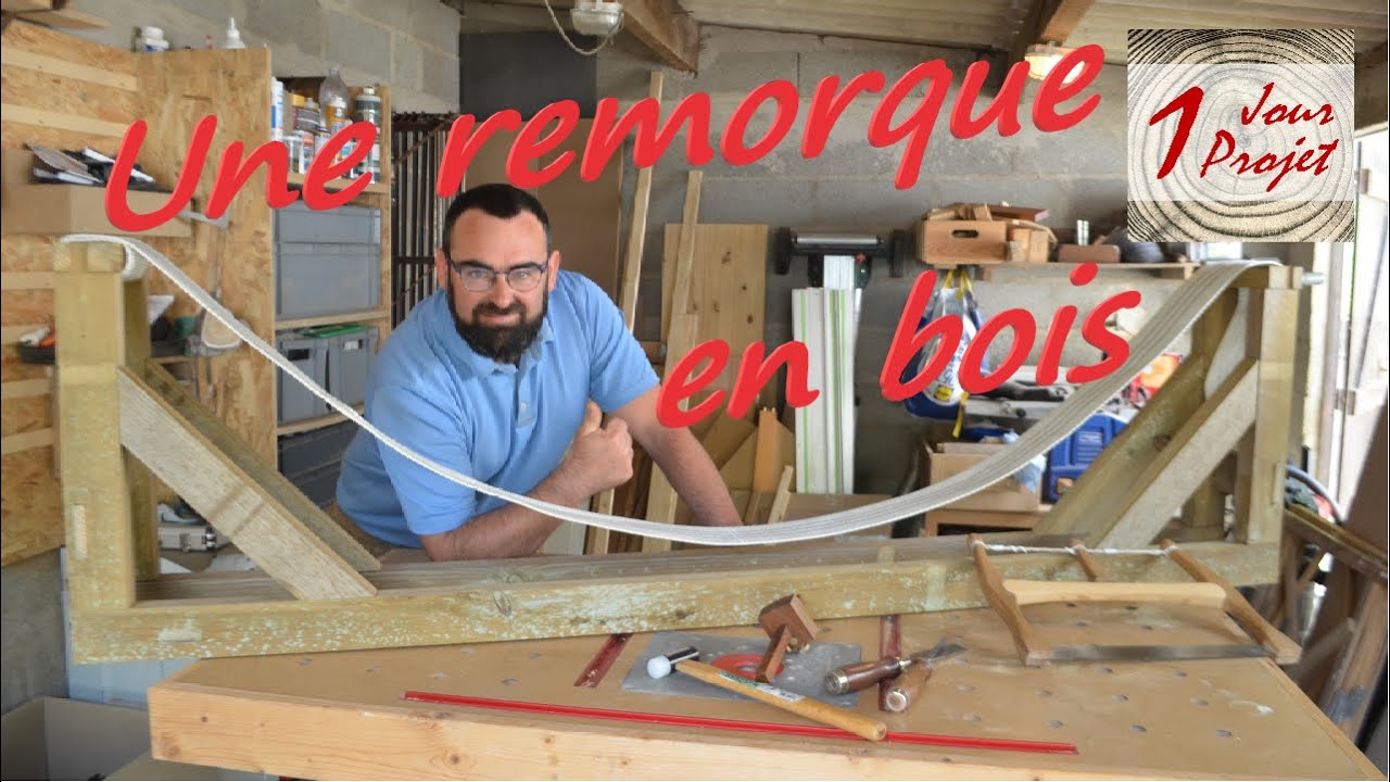 Fabrication d'une remorque mise à l'eau pour dériveur 505 avec des outils à mains.