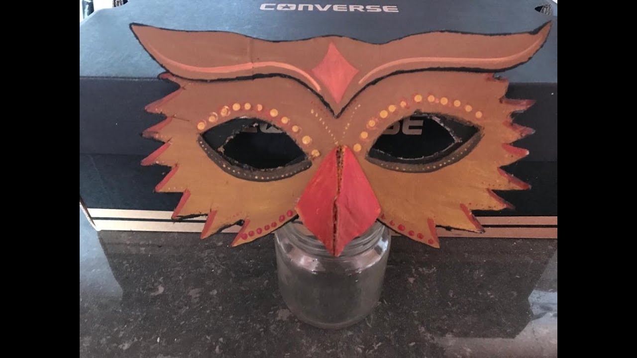 Como hacer una máscara de buho