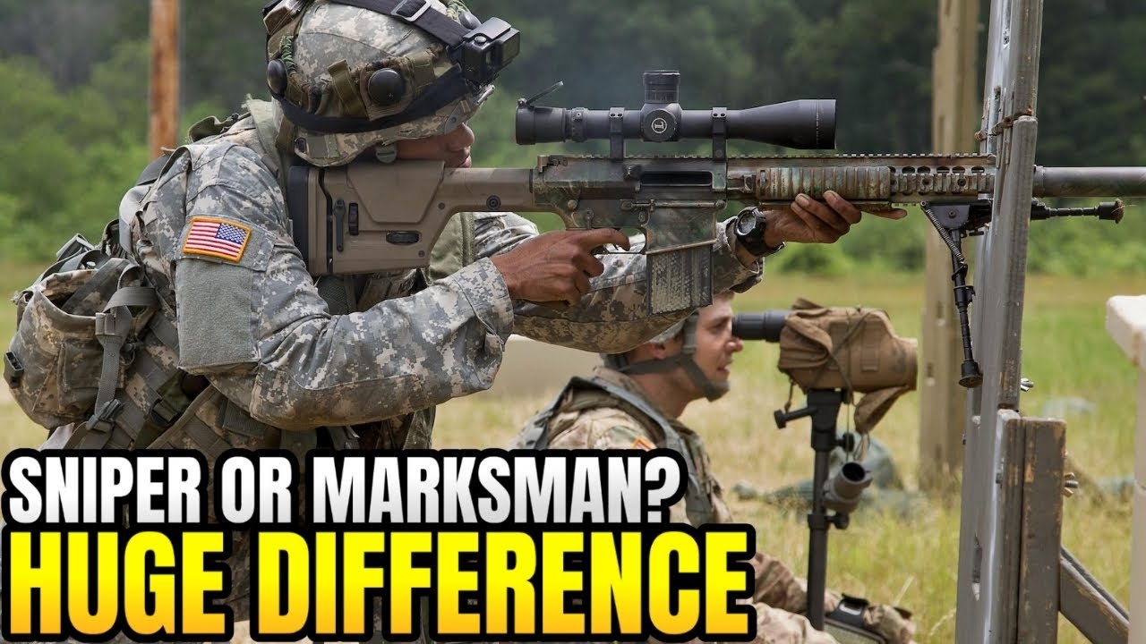 WHAT IS THE DIFFERENCE BETWEEN A SNIPER AND A MARKSMAN?