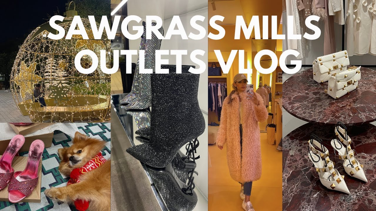 DESIGNER LUXURY OUTLET SHOPPING AT SAWGRASS MILLS | *HOLIDAY GIVEAWAY* & UNBOXING 🎄✨💰😍 😍🛍 💳