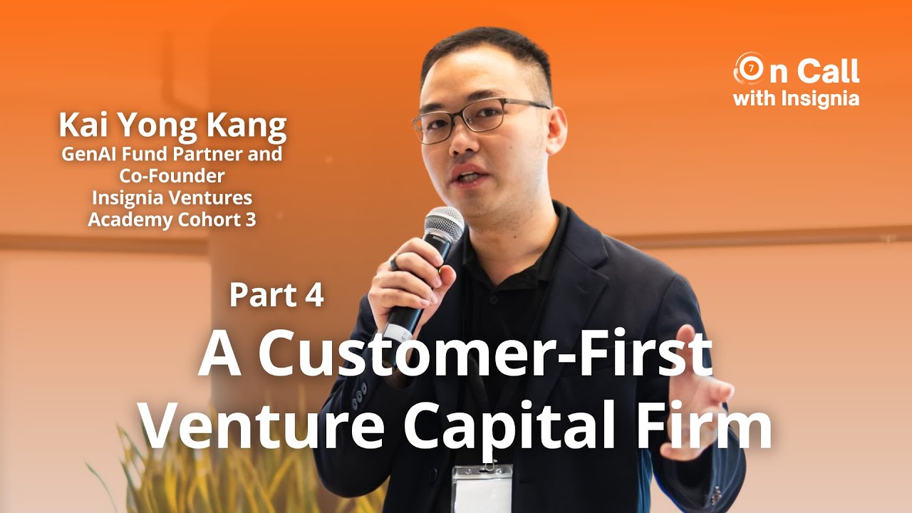 [4/5] GenAI Fund founding partner Kai Yong Kang on building a customer first venture capital firm