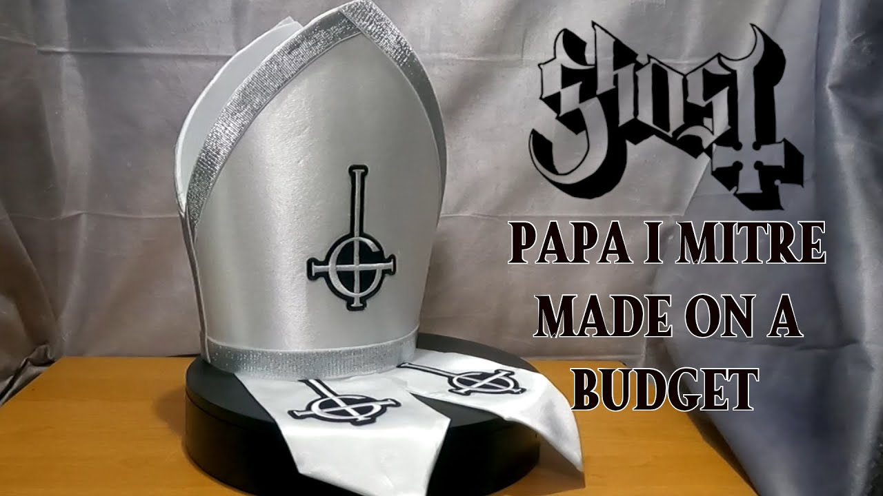 D.I.Y. Ghost Papa Emeritus I Mitre Pope Hat Made on a Budget