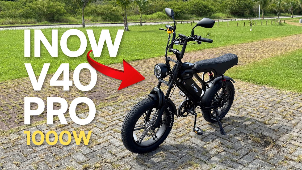 Bike Elétrica Inow V40 Pro 2026 1000w em detalhes! Evolução da Bicicleta V20 Brake Pro. Vale a Pena?