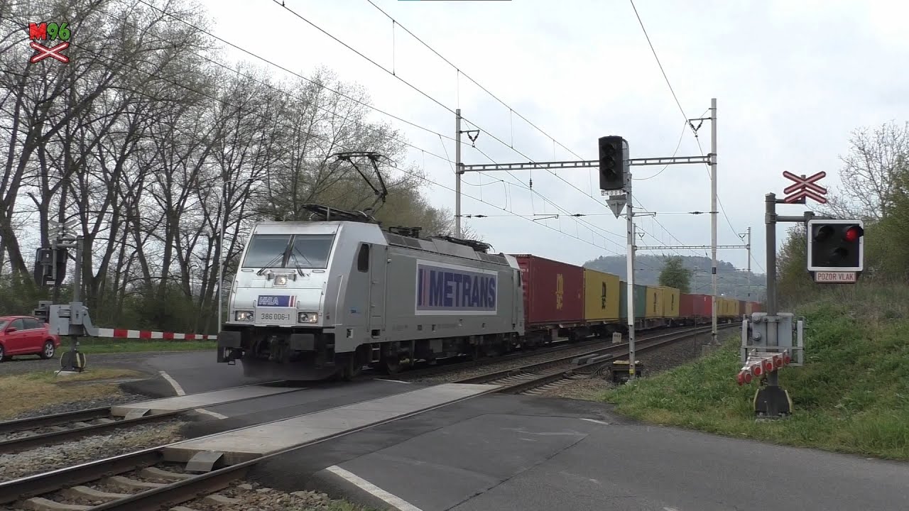 Železniční přejezd Křešice u Litoměřic #1 [P2957]  - 1. + 11.5.2021 / Czech railroad crossing