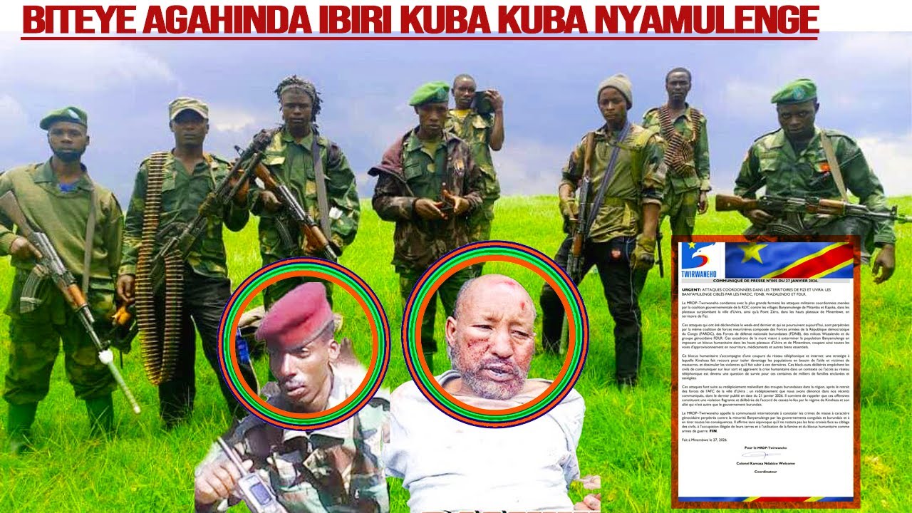 IMIRWANO YASATIRIYE MURUSENDA NA RWEBA. COL FUREKO,COL NYAMUSARABA NA COL MACHUNDA NTIBOROHEWE POLE.