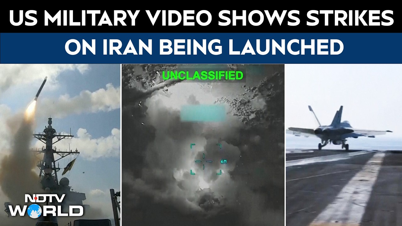 Iran News Latest | US Military Releases Videos Said To Show Strikes On Iran Being Launched