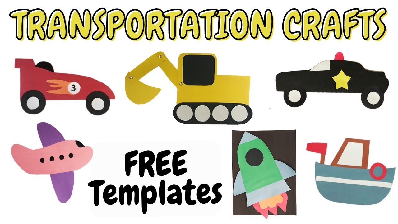 Transportation Crafts (Free Printable Template)