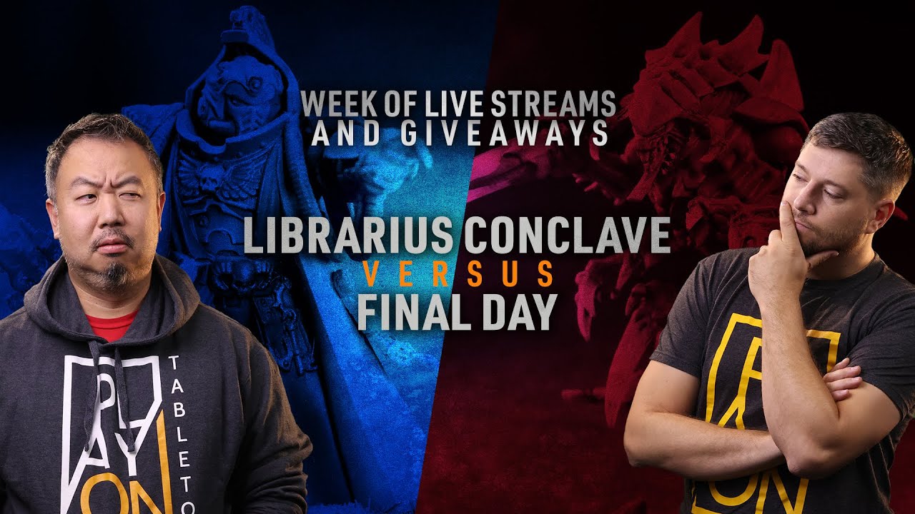 Grotmas Detachments Fight! Librarius Conclave vs Final Day. Warhammer 40k Live Gameplay
