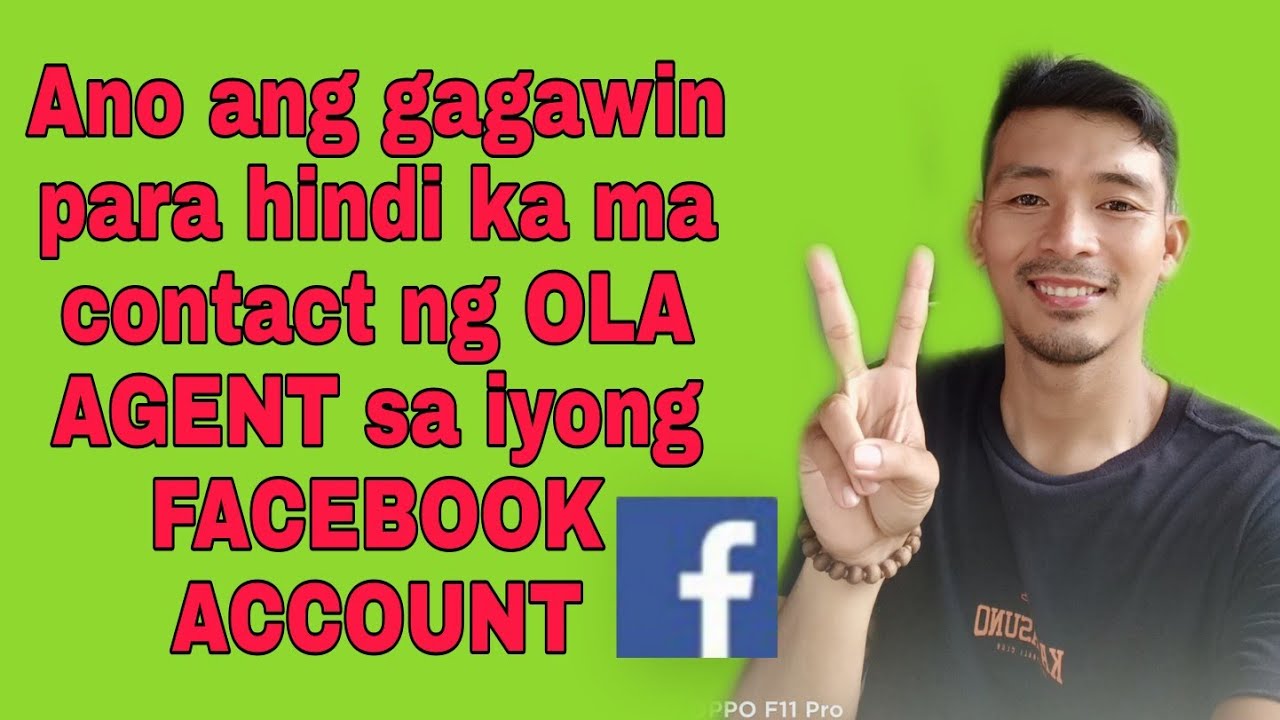Ano ang gagawin para hindi ma contact ng OLA agent ang ating FACEBOOK account | 100% Legit