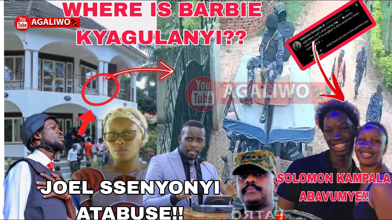 BARBIE MUKA KYAGULANYI ALIWA?? MUTABANI WA BOBI WINE ATABUSE, JOEL SSENYONYI AYAMBALIDE GEN. MUHOOZI