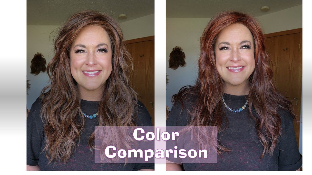 TressAllure AUBURN Color Comparison: 32/31 vs 33/30 | Look at these colors on California Beach Waves