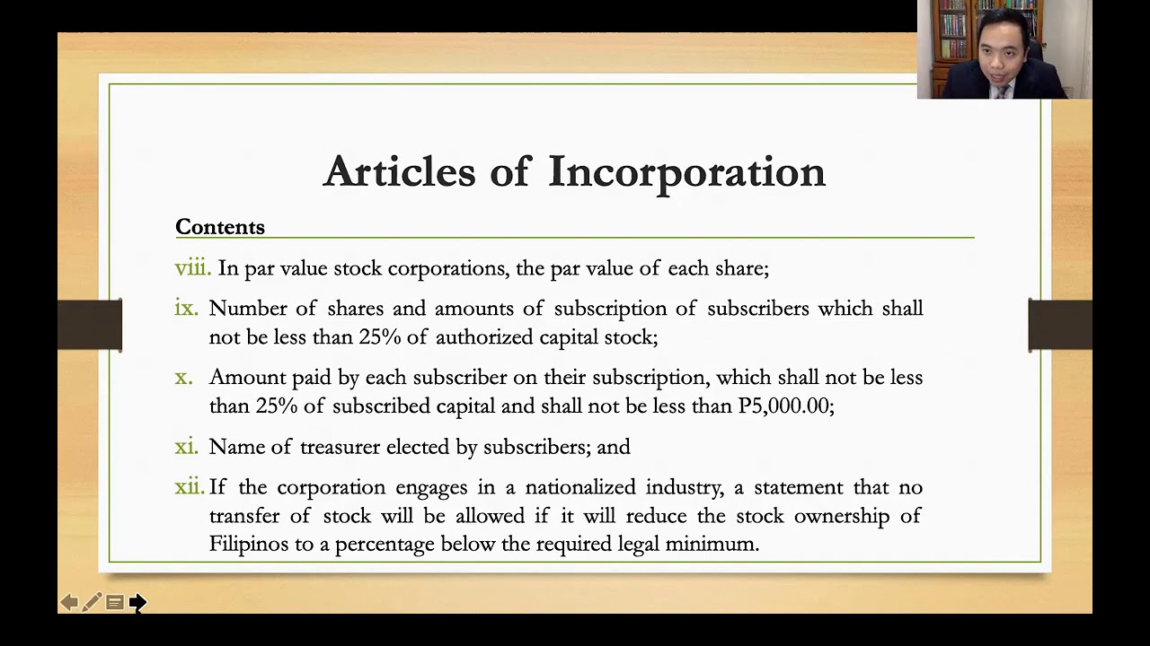 Corporation Code Part 2 - Title II Incorporation and Organization of Private Corporations