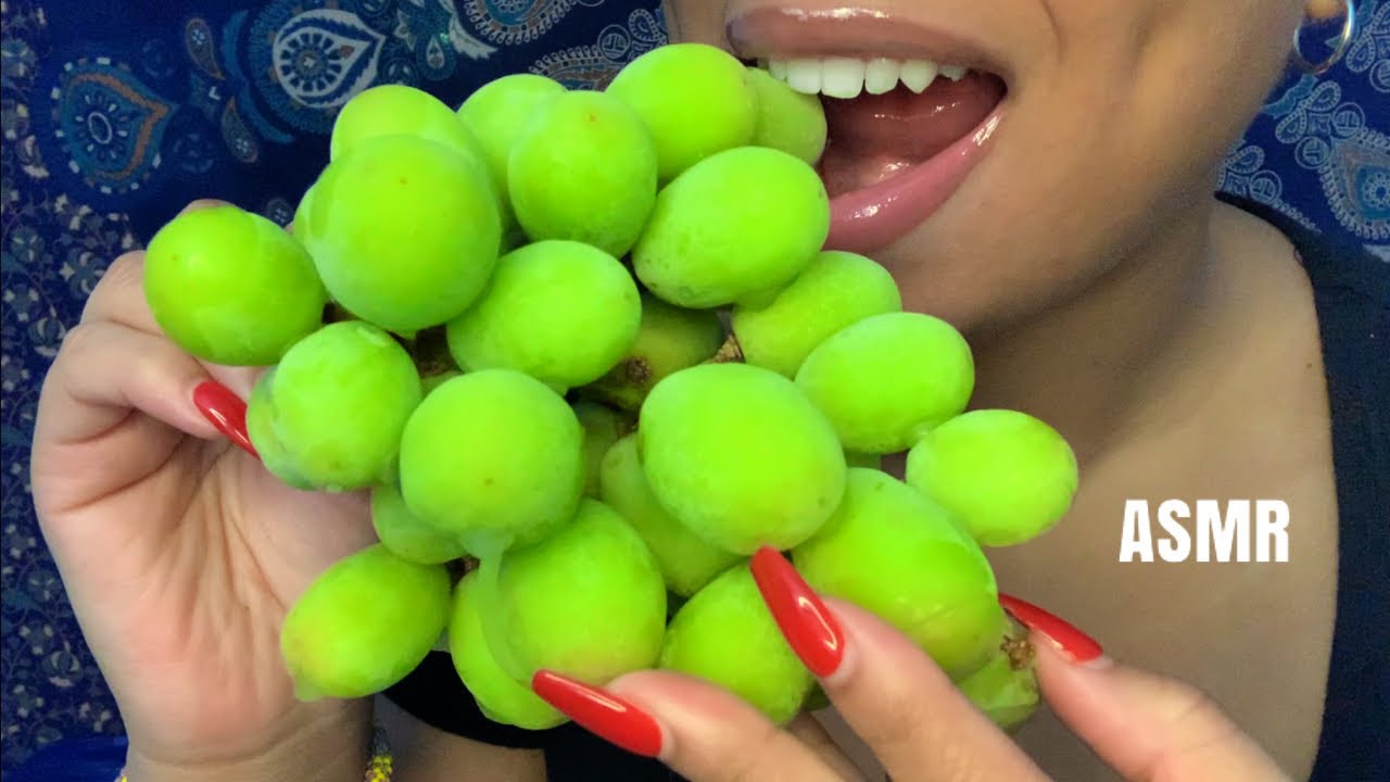 ASMR | Frozen Green Grapes 🍇