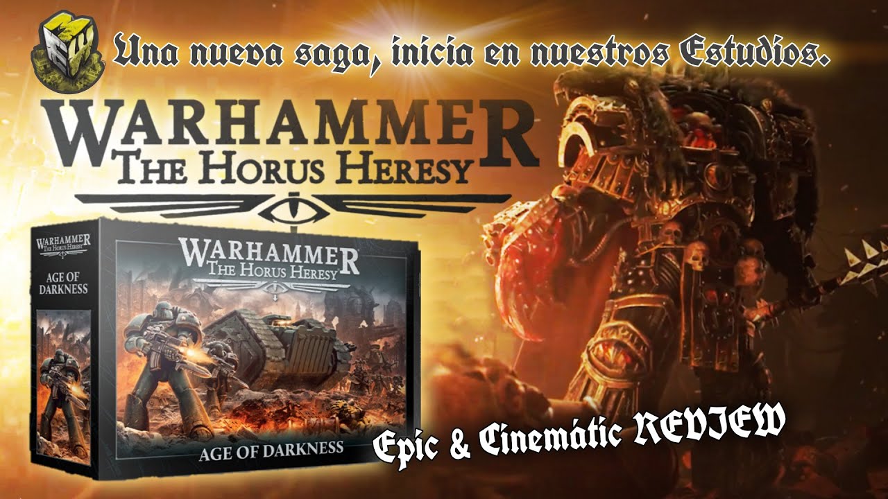 WARHAMMER HORUS HERESY : (STARTER ARMY-AGE OF DARKNESS) CINEMATIC UNBOXING/REVIEW. ESPAÑOL