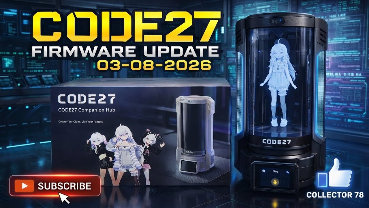 Обновление прошивки SYBRAN CODE27 Customizable 3D AI Companion от 03-08-2026.
