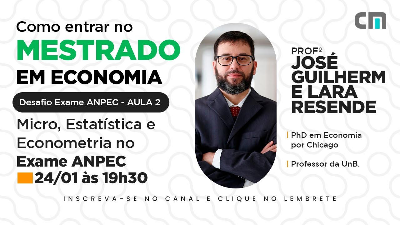 Desafio ANPEC - Microeconomia e Estatística no Exame ANPEC