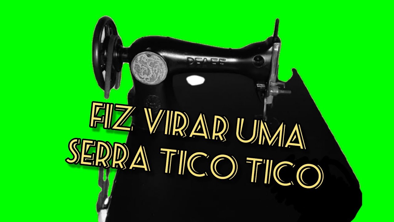 Serra tico tico Feita com Máquina de Costura (Serra Tico Tico Caseira)