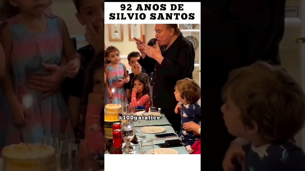 Silvio Santos completa 92 anos de vida. #silviosantos #92anos