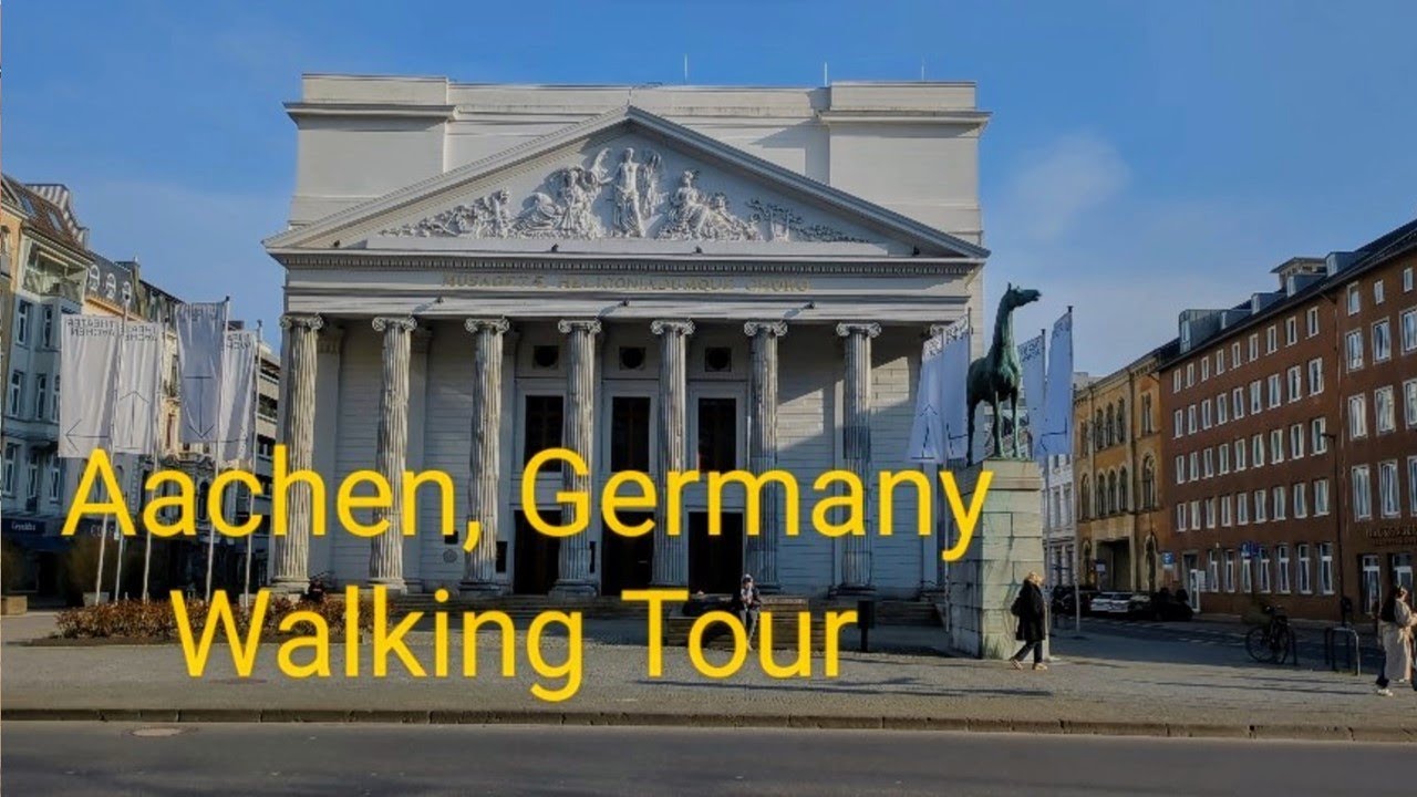 Germany Walking Tour 2024 Aachen Walking Tour - City Center [4K HDR]