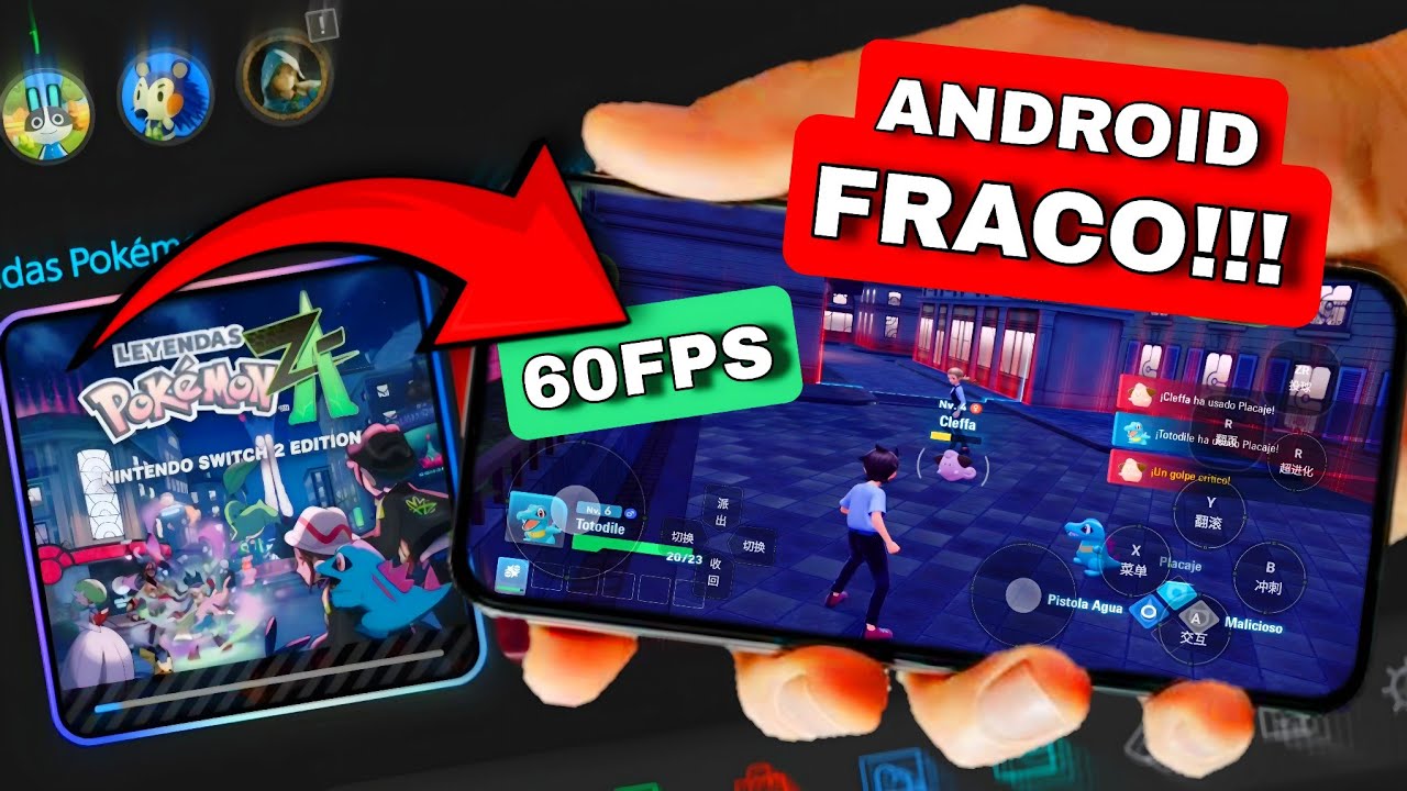 🔥 Como Jogar Pokémon Legends Z-A a 60FPS em QUALQUER Celular Android FRACO! (Passo a Passo Completo)