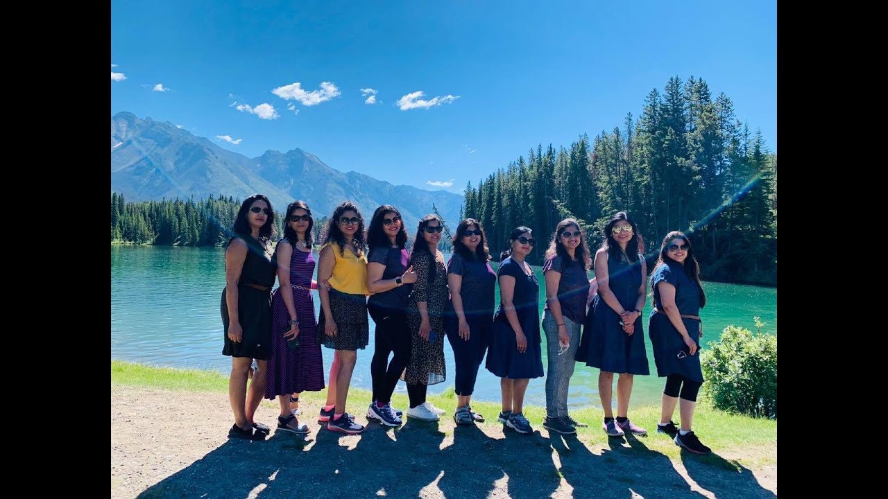 Friendship day special fun and frolic at Banff national park (Johntson Lake  & Bow fall) Canada