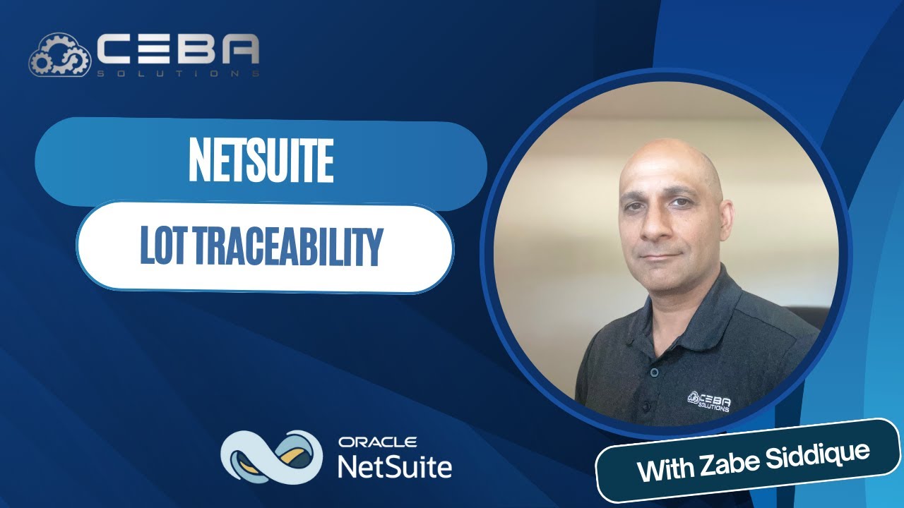 NetSuite - Lot Traceability | Enhancing Lot Traceability in NetSuite: A Comprehensive Demonstration