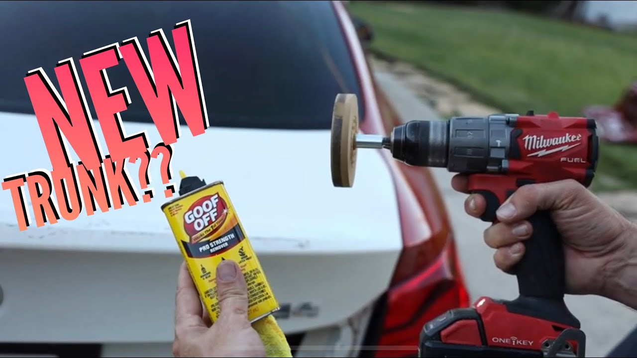 REMOVE OLD SKICKY STUFF FROM PAINT EASY!!!! Adhesive Remover Wheel
