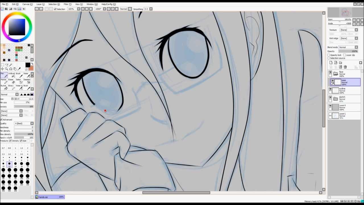 Beginner's Tutorial: Drawing Hands! [SAI]