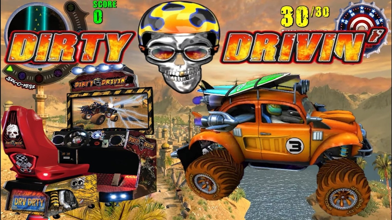 DIRTY DRIVIN' ARCADE RACING GAMES - TEST GAMEPLAY