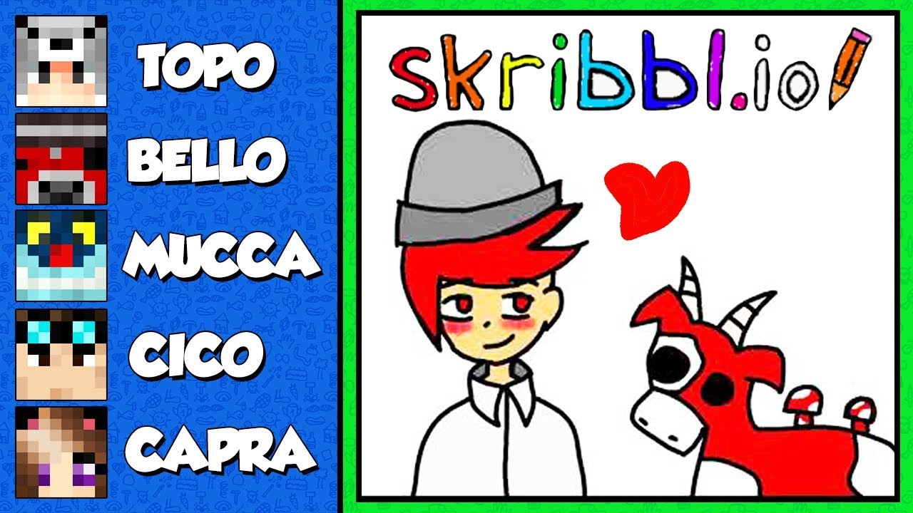 PORTO I MIEI AMICI A DISEGNARE SU SKRIBBL.IO!!!