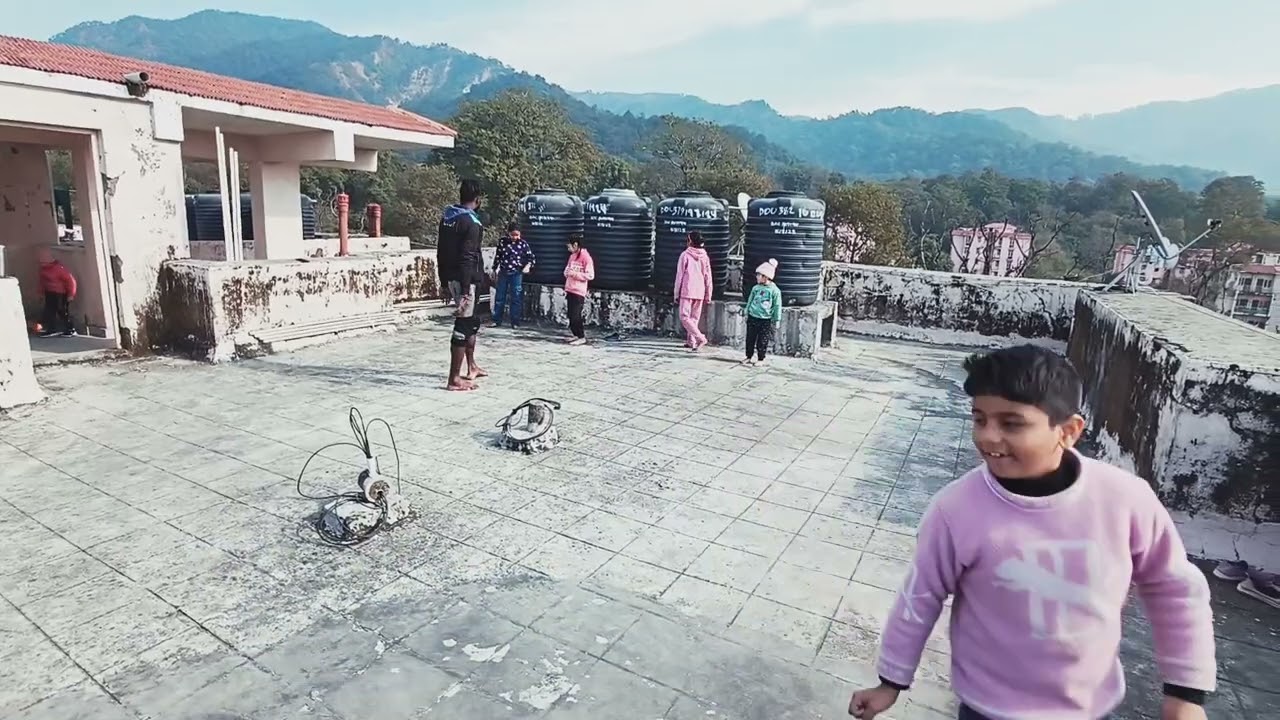 Giving training to Children...