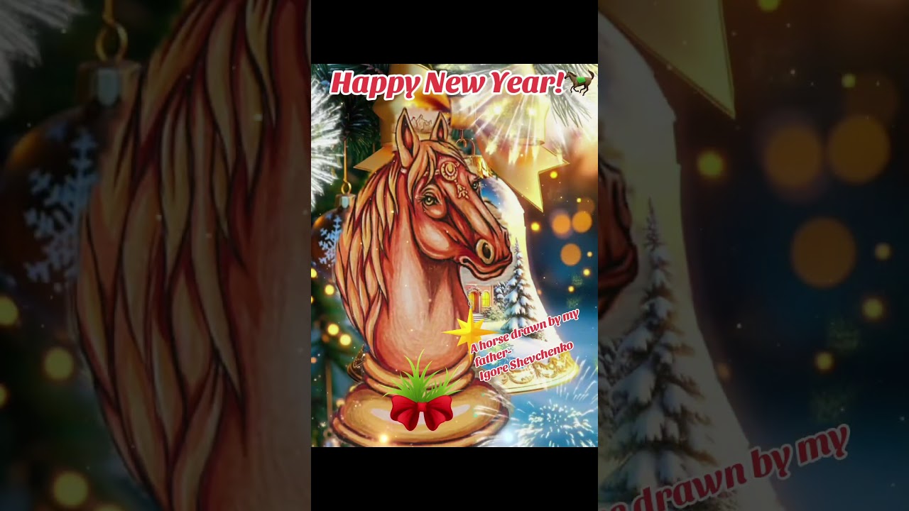 HAPPY NEW YEAR🎄DRAWING HORSE! 