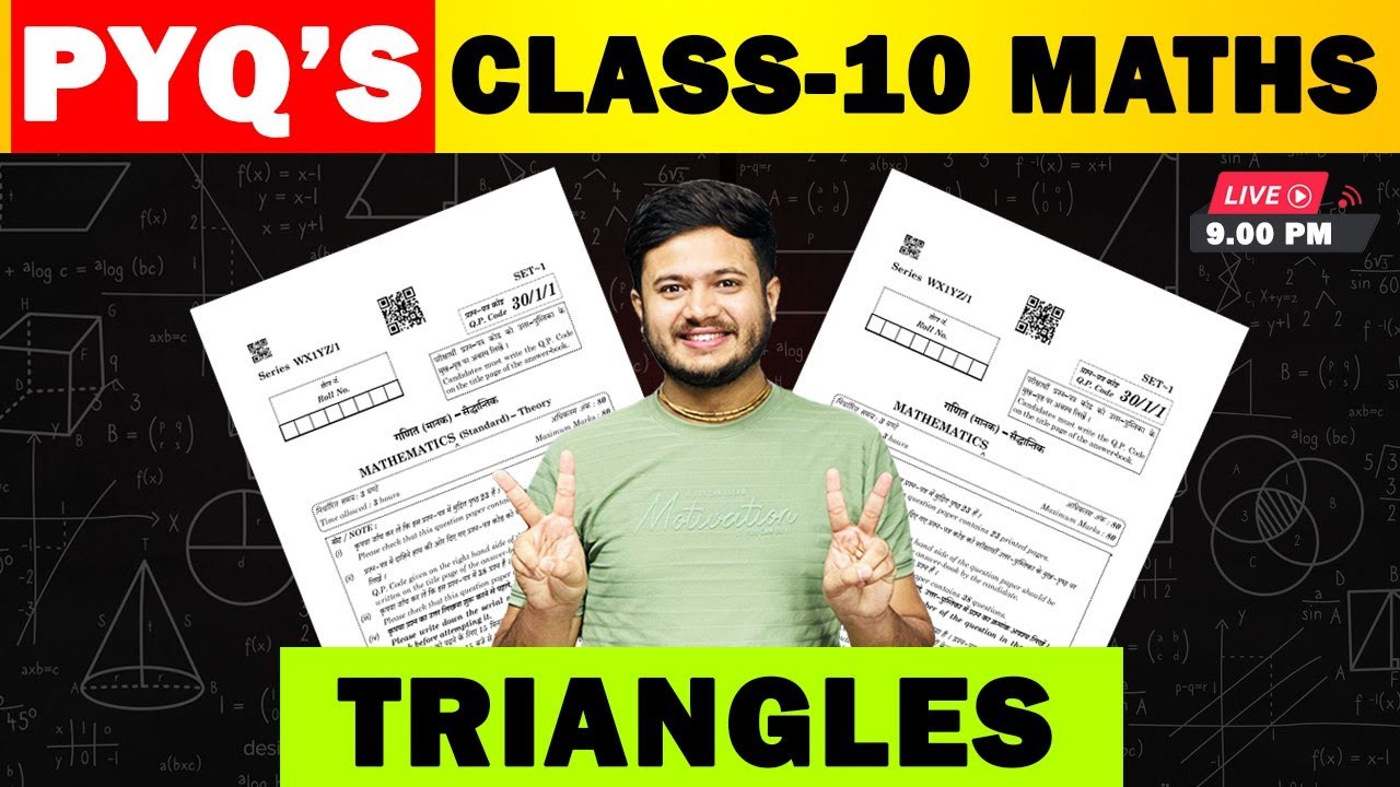 Ch -6 Triangles Previous Year Questions || Class 10 Maths Most Important Questions ||