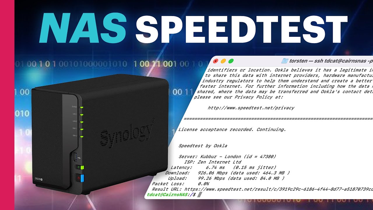 Выполнение теста скорости на Synology NAS — руководство по командной строке