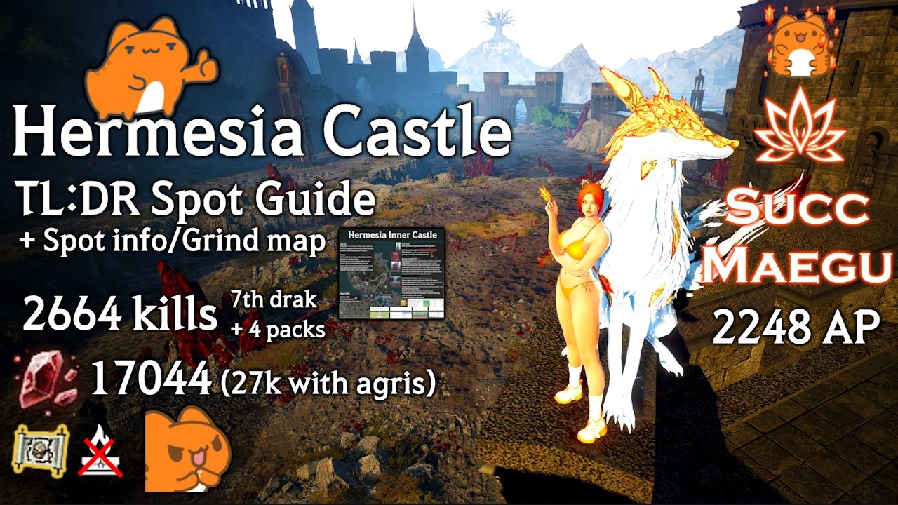 BDO | Hermesia Inner Castle TL:DR Guide & Grind 17044 (L2) | Succession Maegu 2248 AP