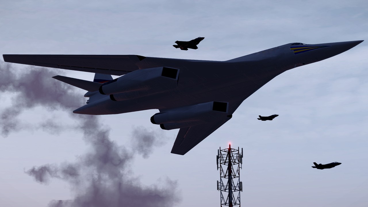 Мощные бомбардировщики B-1 ВВС США уничтожают секретный ядерный объект Ирана
