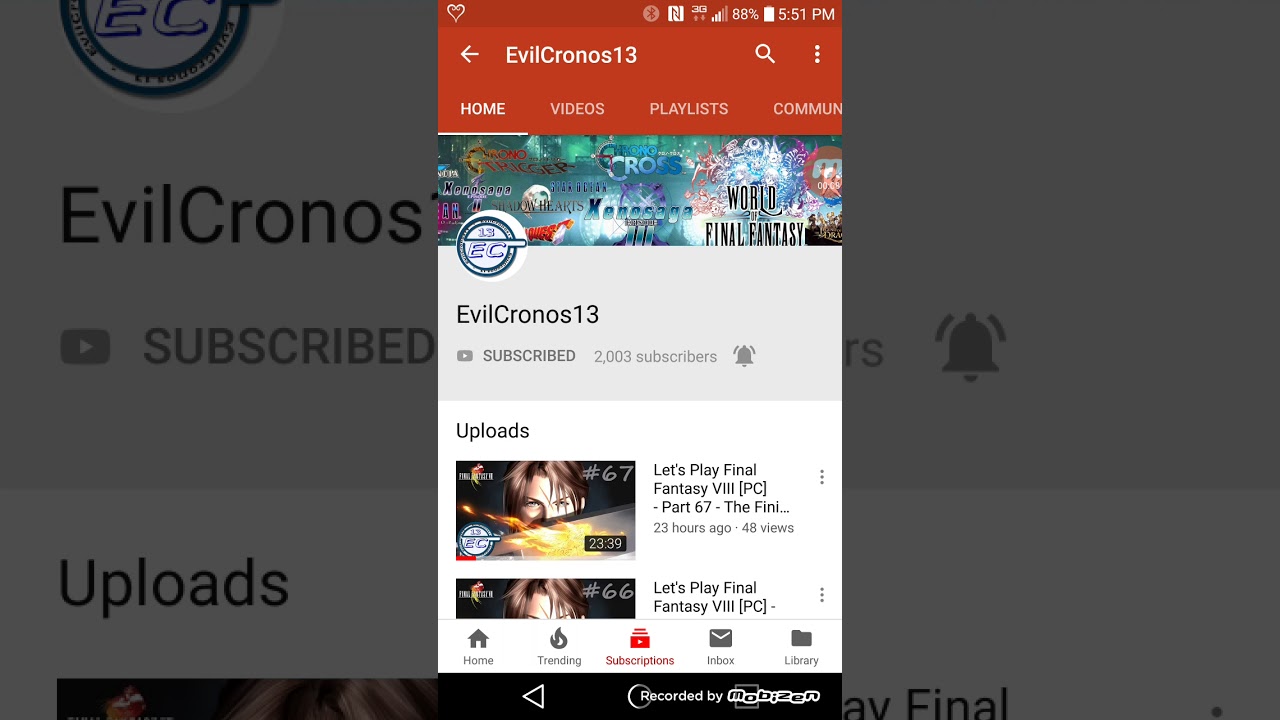Congratulations to Evilcronos13, he has hit 2,000 Subscribers.