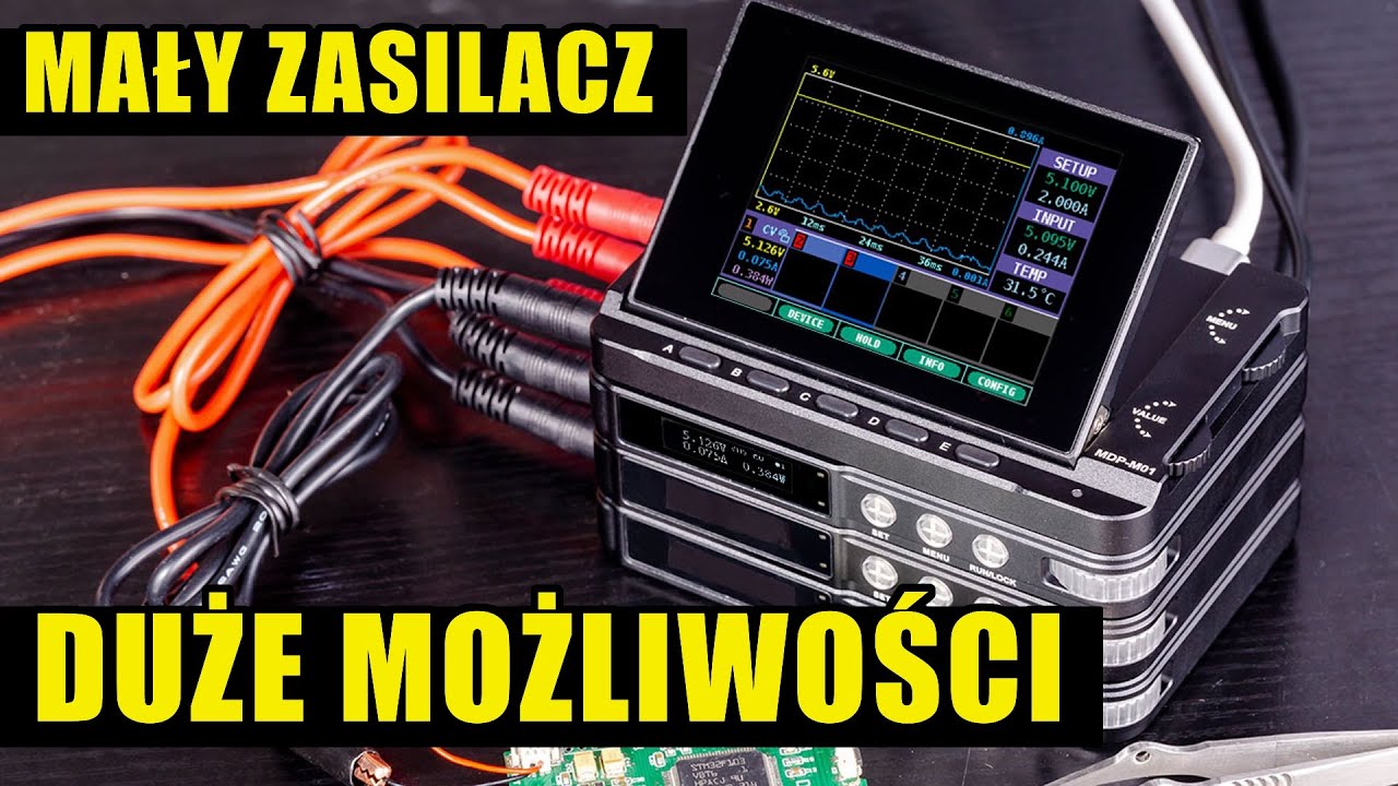 Mały zasilacz regulowany - duże możliwości 30V 5A Miniware MDP-XP czyli MDP-M01 + MDP-P905