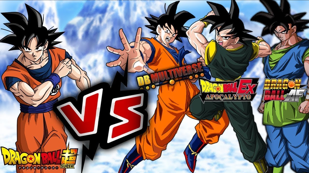 Goku DBS против неканонических версий # 1 l Dragon Ball Multiverse l DB Apocalypto l Dragon Ball AF