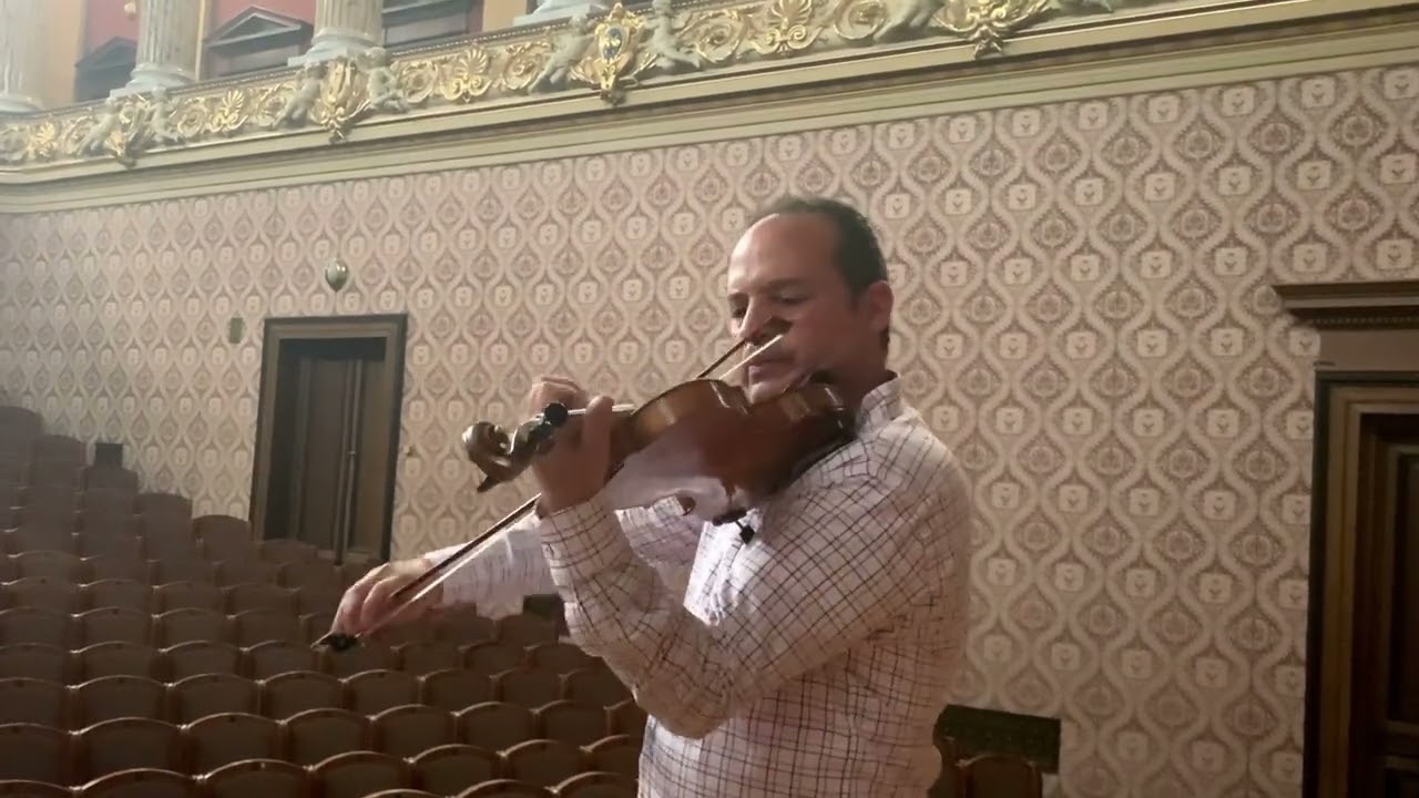 J.S. Bach Allemande from Partita 2, Lihay Bendayan, violin.