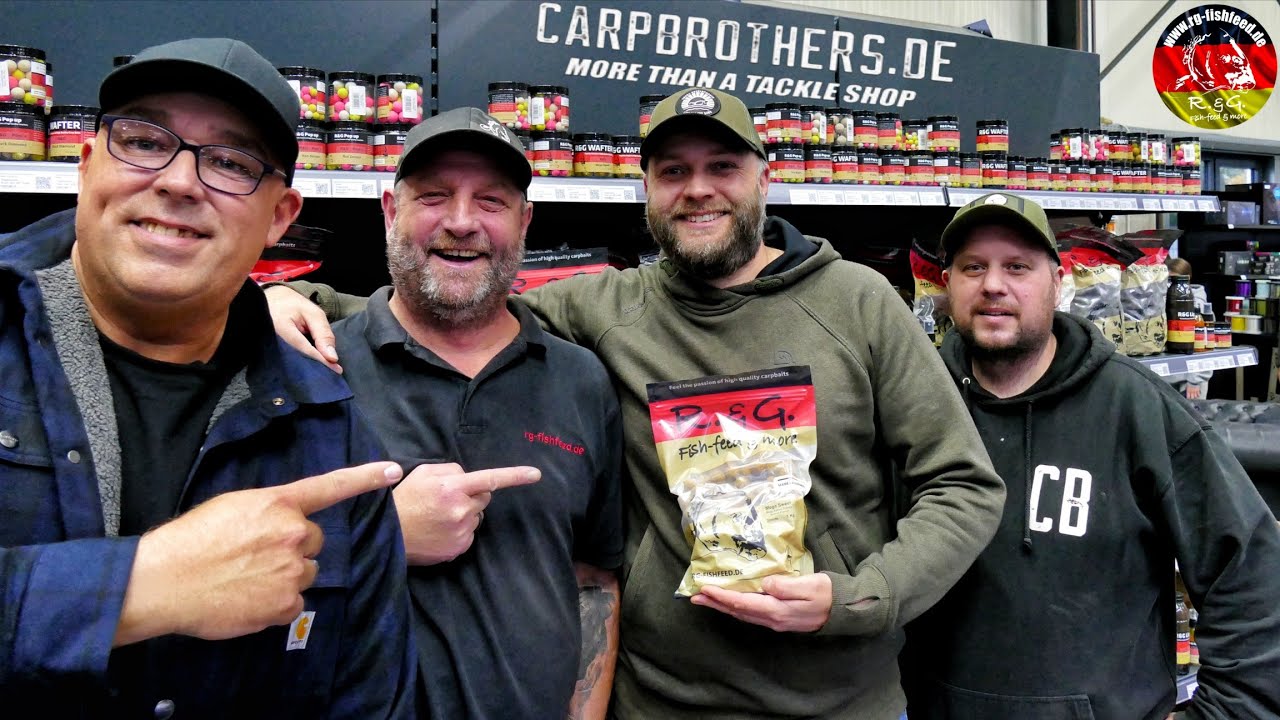 Karpfenangeln - Besuch im Megastore von Carpbrothers - R&G Fishfeed goes Carpbrothers