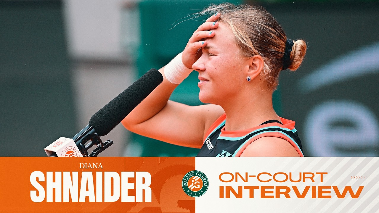 Diana Shnaider | QF on-court Interview | Roland-Garros 2026