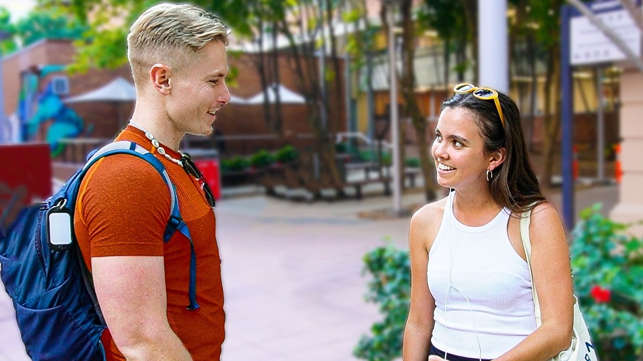 Picking up girls with the BEST pickup lines... | How to pickup girls!