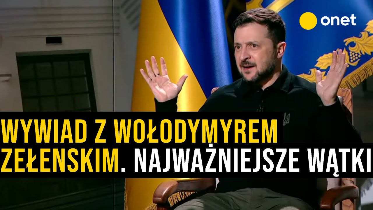 Wywiad z Wołodymyrem Zełenskim. Posłuchaj najważniejszych wątków