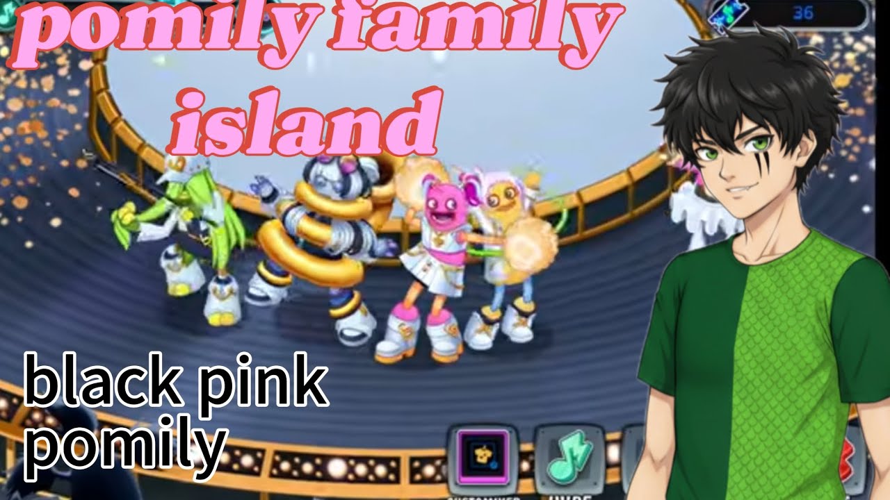 Msm part 6 ada pulau pomily family band clumbox (black pink pomily)