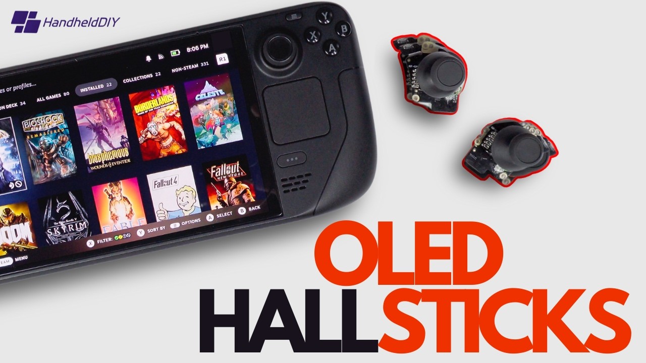 Обновление OLED-дисплея Steam Deck (ручные самодельные джойстики с эффектом Холла) &mdash; полное руководство и обзор